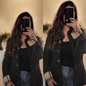 AUTHENTIC BURBERRY BRIT PLAID JACKET SIZE SMALL